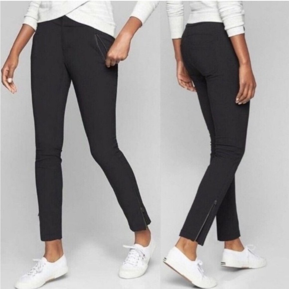 ATHLETA SIZE 12 CASUAL TAPERED PANTS - Picture 1 of 7